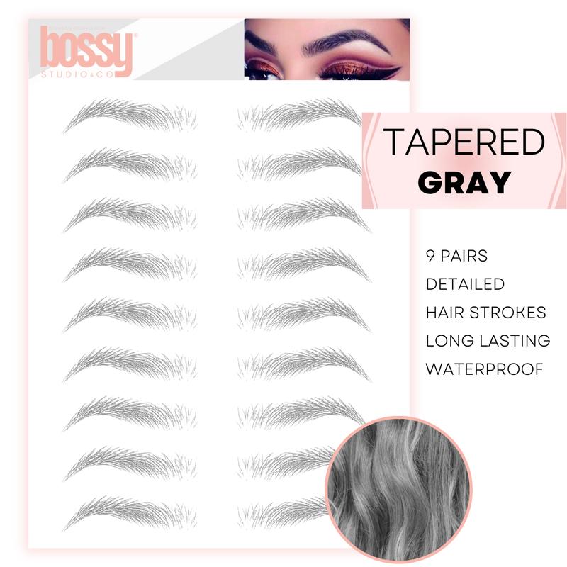 | Tapered | Temporary Eyebrow Tattoos by Bossy Studio & Co