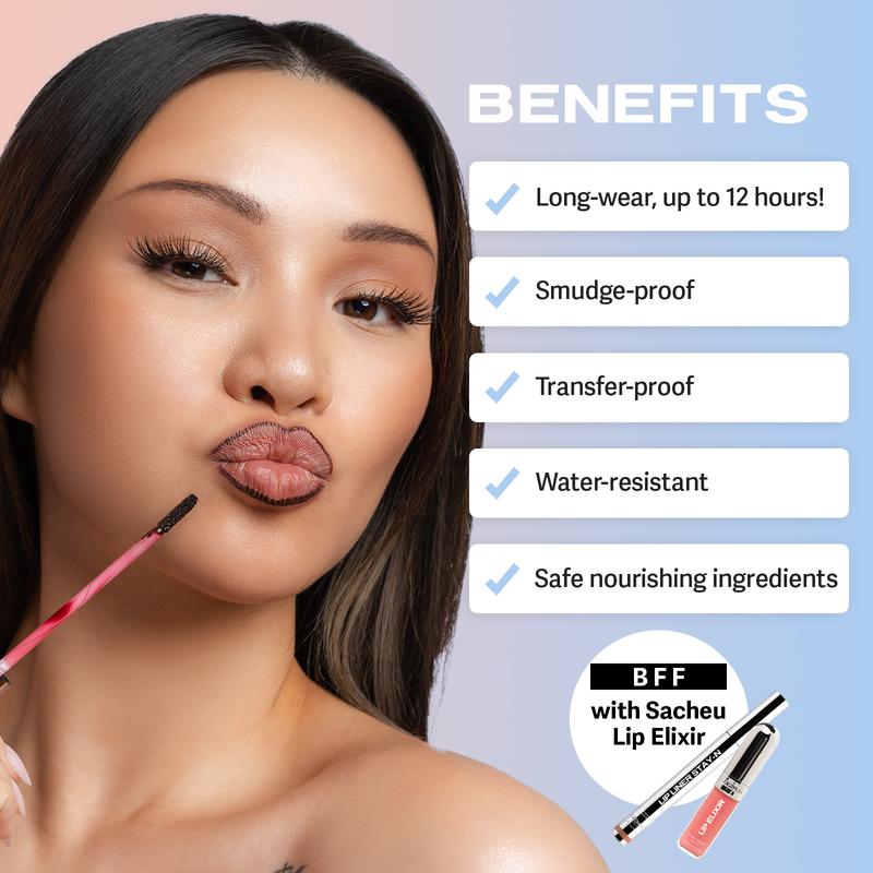 LIP LINER STAY-N - Peel-Off Lip Liner Stain - Lasts All Day & Night Eyeliner Lipliner