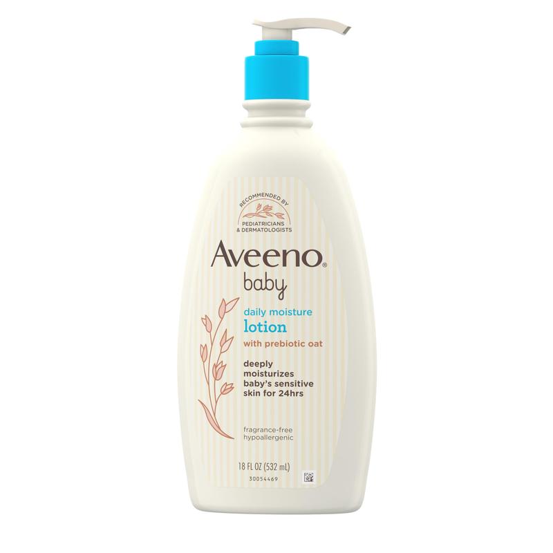 Daily Moisture Body Lotion for Sensitive Skin,  Nourishing Oatmeal to Deeply Moisturize  Skin, Fragrance-Free, 18 fl. oz