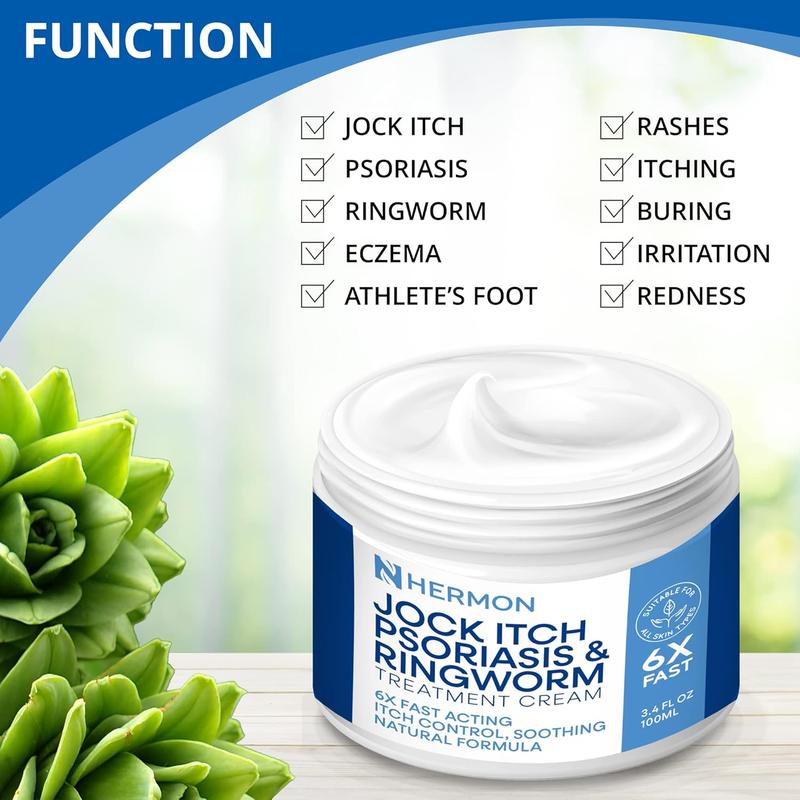 Jock Itch Antifungal Cream, Psoriasis Cream, Ringworm Treatment for Humans, Ringworm Cream for Humans, Foot & Body Balm-100g Body Care Lotions