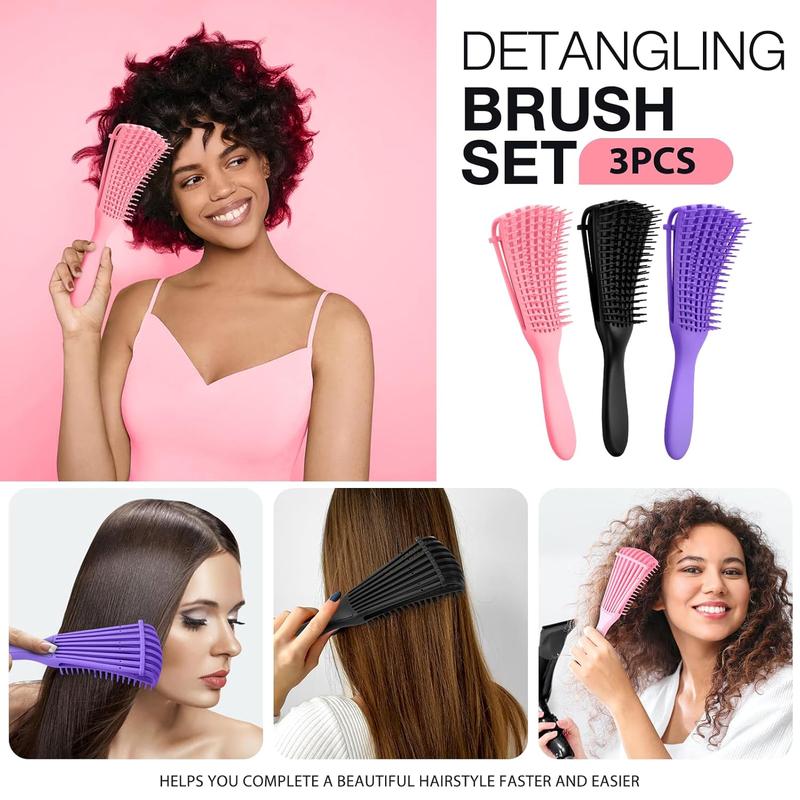 Hair Brush Set, Hair Detangling Brush, Scalp Massage Comb for Christmas Gift, Curly Hair Detangling Brush for Christmas, Hair Styling Tool for Women & Men