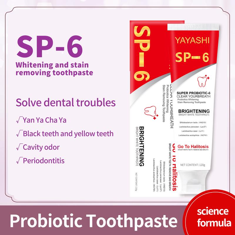 YAYASHI SP-6 Toothpaste Oral Health Management,sp-6 ultra whitening toothpaste probiotics,probiotic whitening toothpaste sp-6,Fresh Breath,whiten toothpaste,pasta dental,bakingsoda toothpaste,trending toothpaste,pasta blanque adora dental,oral hy glene