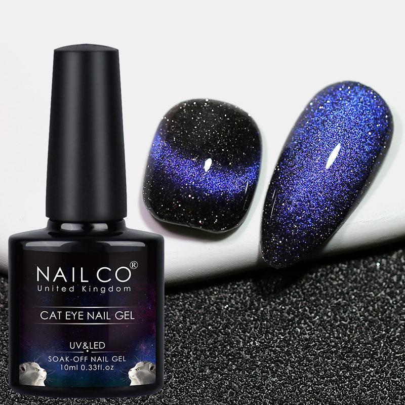 Glitter Cat Eye Nail Polish, DIY Long Lasting Shimmering Nail Art Tool, For Women & Girls