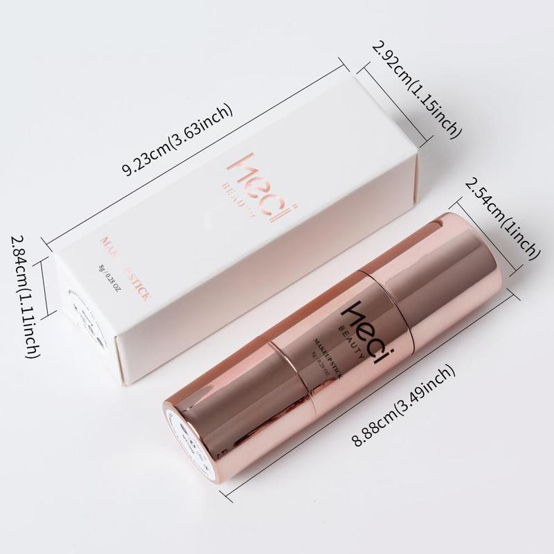 Double-ended 2 in 1 Contour Stick Cosmetic, Dual Ended Concealer Stick with Brush, Makeup Highlighter Stick, Versatile Makeup Pen, Portable Multi-functional Makeup Stick