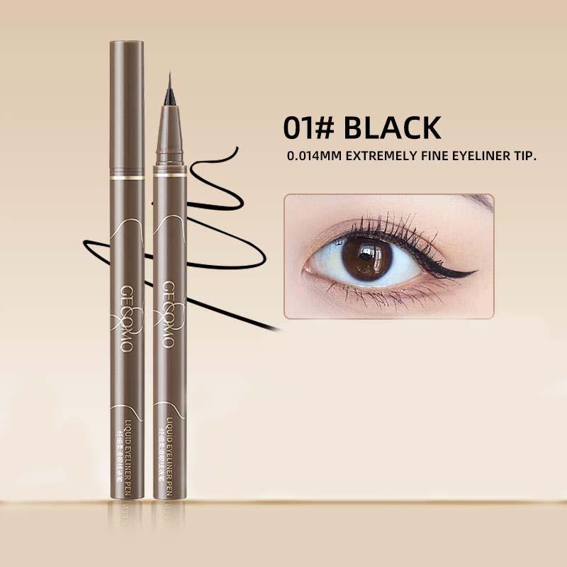 Long Lasting Super Slim Liquid Eyeliner Pen, Sweat Proof Ultra-Fine Eyeliner, Quick Drying Eyeliner Pen with Comfortable Grip, Eye Makeup, Boyfriend Gift