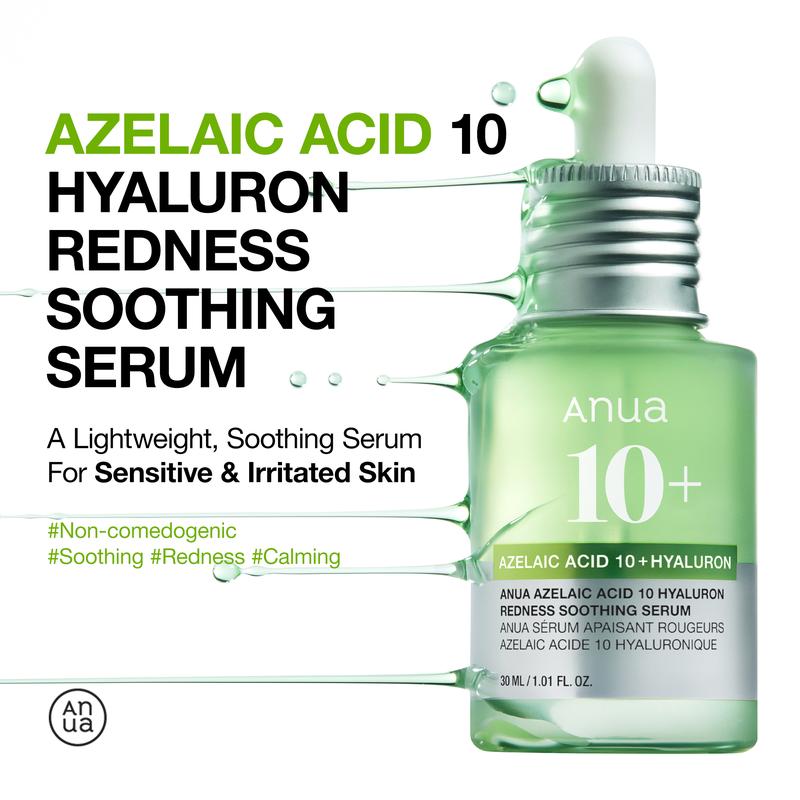 [Anua Official Shop] Azelaic Acid 10 Hyaluron Redness Soothing Serum 1.01 fl.oz.(30ml)｜Azelaicacid, Hyaluronic Acid, Non-Poreclogging, korean skincare