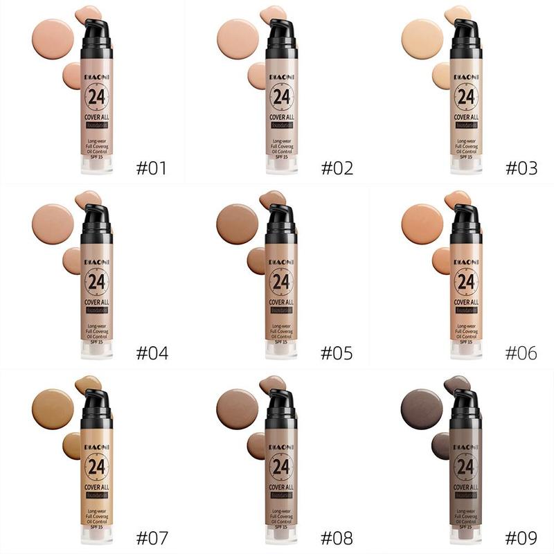 Long-lasting Foundation, 1 Count Moisturizing Coverage Makeup Cream, Lightweight Concealer Foundation, Christmas Gift