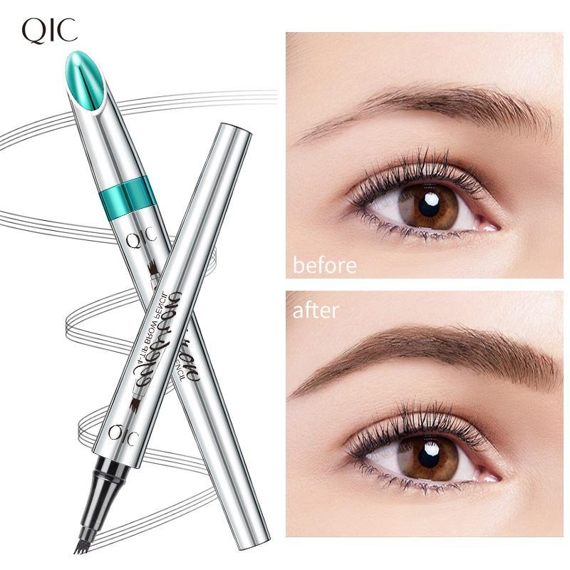 Eyebrow Pencil with 4-claw Micro-cross Tip Applicator, Long Lasting Eyebrow Pencil, Brow Styling Brush, Eye Brow Makeup Tool, Makeup Accessories