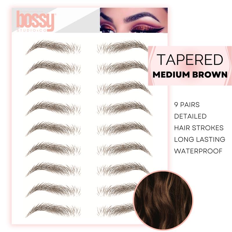 | Tapered | Temporary Eyebrow Tattoos by Bossy Studio & Co