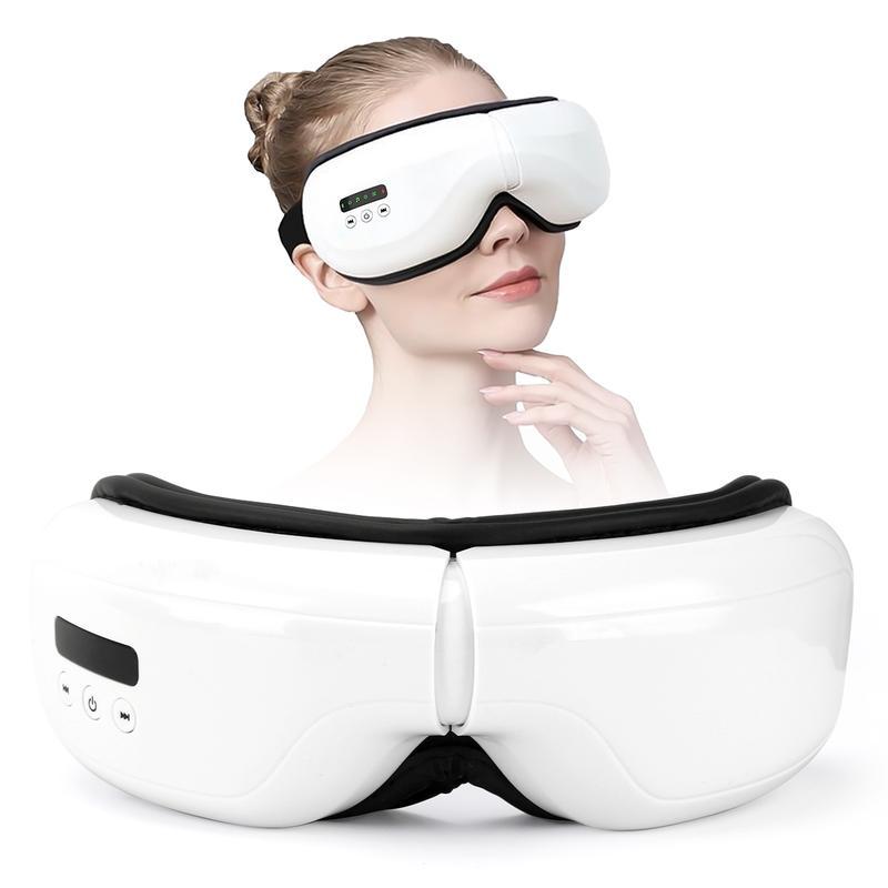 Upgrade Eye Massager with Heat Compression, Heated Eye Mask with Bluetooth Music Eye Care Device, Smart Eye Mask, Reduce Eye Strain, Birthday Gifts for Mom Dad, Christmas Gifts