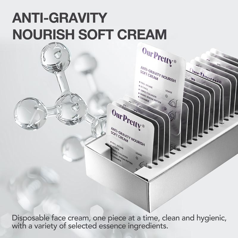 Ourpretty Anti-Gravity Nourish Soft Cream Age Reversal Facial Individually packaged  Pro-Xylane Retinol Triple Collagen Snake Venom Peptide Ceramide