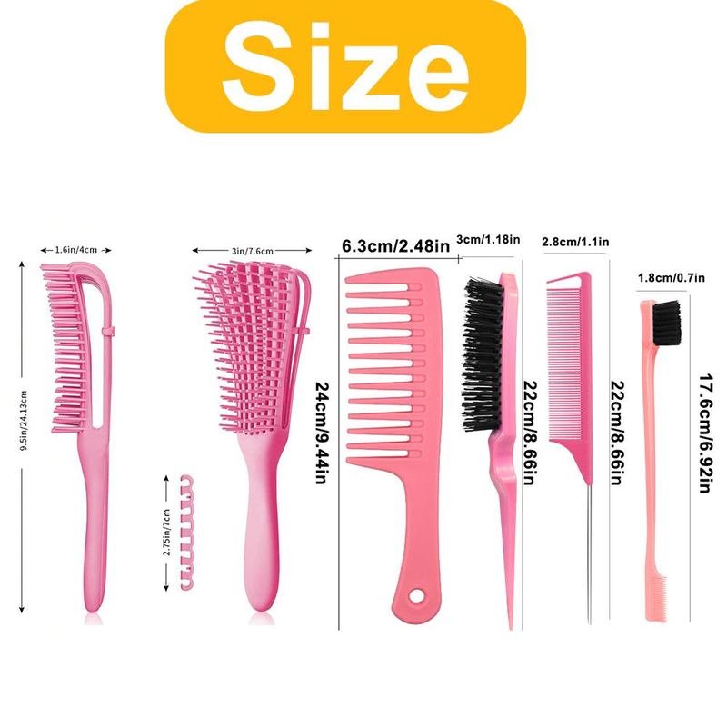 Hair Brush Set, Hair Detangling Brush, Scalp Massage Comb for Christmas Gift, Curly Hair Detangling Brush for Christmas, Hair Styling Tool for Women & Men