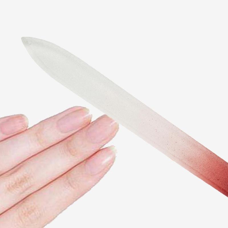 Ombre Nail File, 1 Count Glass Nail File Tool, Portable Nail Polish Manicure Tool, Gentle Manicure File Strip, Great for Daily Nail Care & Nail Art, Professional Manicure Stick