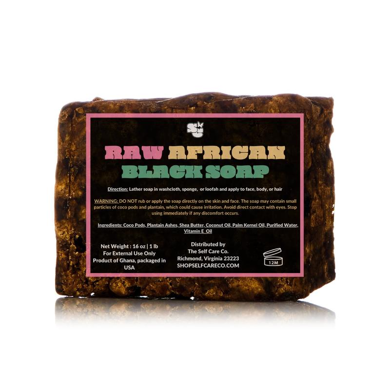 Raw African Black Soap | Hyperpigementation | Perfect for Acne Prone Skin | Alcohol Free, Fragrance Free, Oil Control, Acne Wash