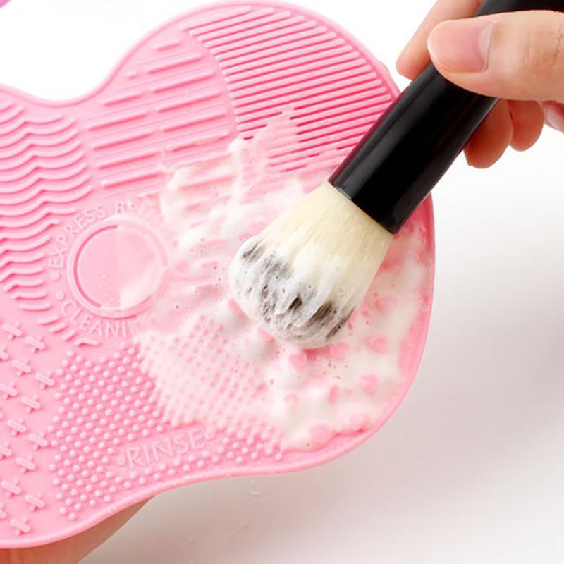 Comfort Silicone Makeup Brush Cleansing Mat, 1 3 Counts Cosmetic Brush Cleaning Pad with Suction Cup, Lightweight Makeup Brush Cleaning Pad, Makeup Cosmetic Tool for Women & Girls, Summer Gift, Christmas Gift