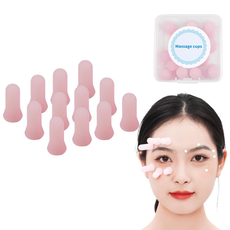 Cupping Kit for Massage Therapy, Eyes & Face Silicone Cupping Therapy Set, Facial Cupping Sets for Puffy Eyes, Dark Circles, Eye Fatigue,  Skincare Comfort