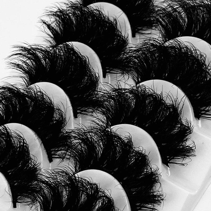 Fluffy False Eyelashes for Eyelash Extension, 5 Pairs Curly & Thick Eyelashes for Eyelashes Extensions, Full Volume Eyelash for Lashes Extension, Spider Lashes, Christmas Gift