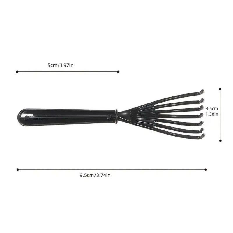 Hair Brush Cleaning Rake, Plastic Handle Built-in Cleaning Brush, Creative Mini Styling Tool