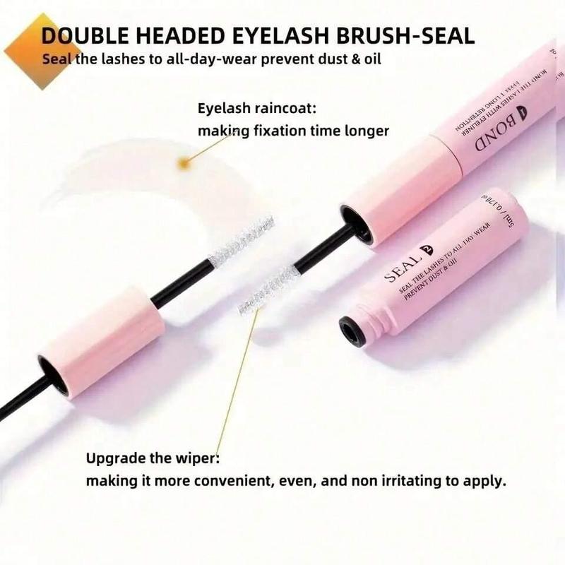 Individual False Eyelashes with Eyelash Glue & Tweezers, D Curl Lash Extension Kit, Eye Makeup Enhancement Tool for Women & Girls, Christmas Gift