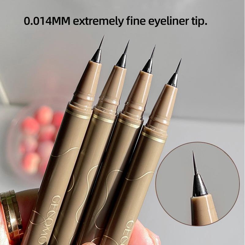 Long Lasting Super Slim Liquid Eyeliner Pen, Sweat Proof Ultra-Fine Eyeliner, Quick Drying Eyeliner Pen with Comfortable Grip, Eye Makeup, Boyfriend Gift