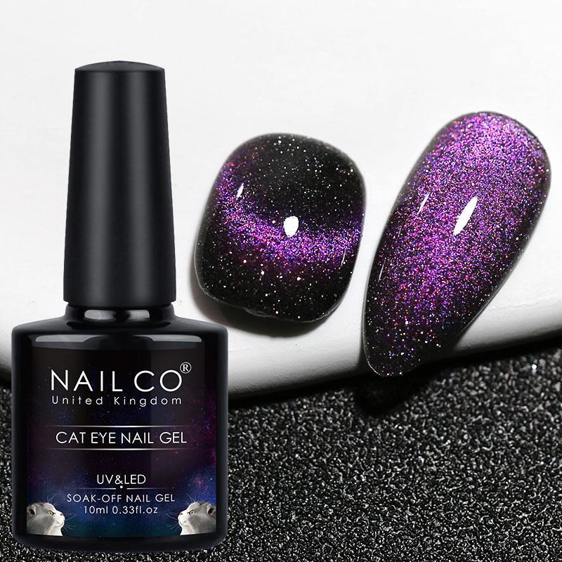 Glitter Cat Eye Nail Polish, DIY Long Lasting Shimmering Nail Art Tool, For Women & Girls