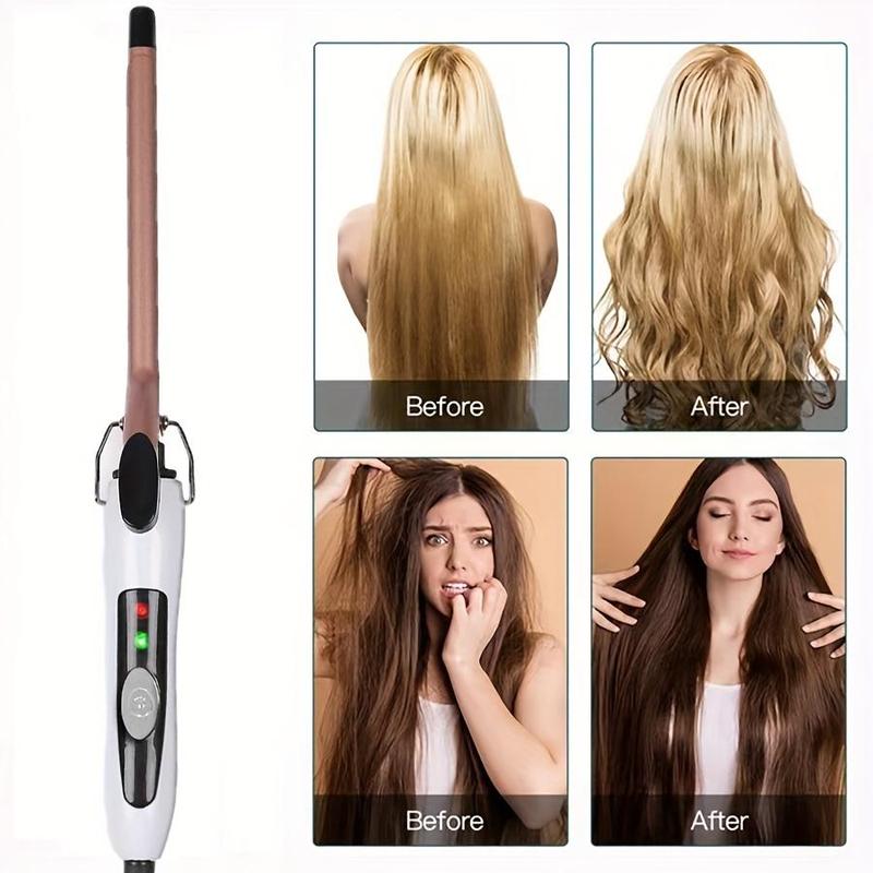 Professional 9mm Curling Iron, Electric Heated Hair Curler, Hair Styling Tool for Home & Salon Use, Winter Gift