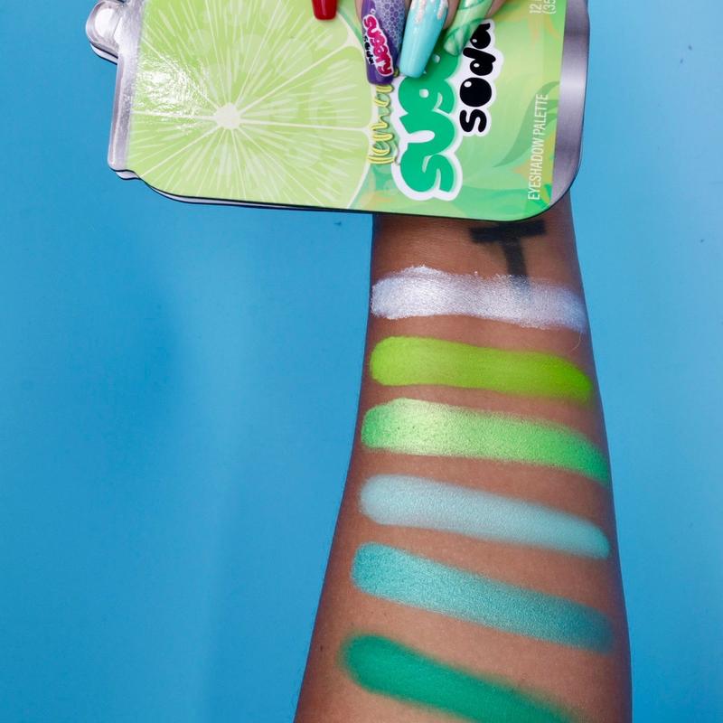 Sugary soda can  eyeshadow palette LEMON LIME by Sugary cosmetics