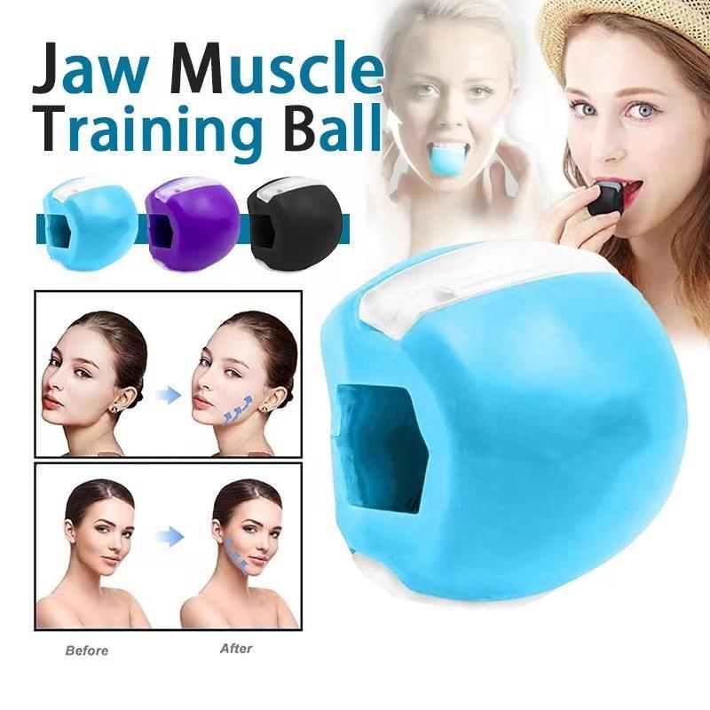 Jaw Muscle Training Ball, Jawline Exerciser Ball, Neck & Face Exerciser, Double Chin Reducer, Suitable for Reducing Stress, Fitness Accessories