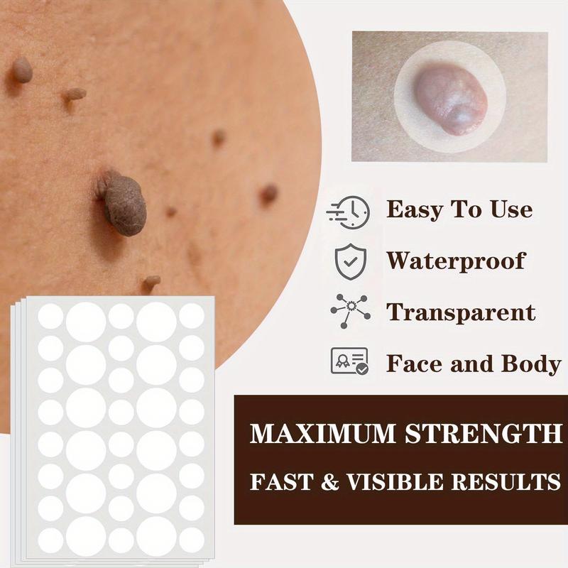 288 PCs Skin Care Patch Suit: Mild and Non-Irritating Wart Mole Acne Concealer Patch-Effective for Face and Foot, Suitable for All Skin Types