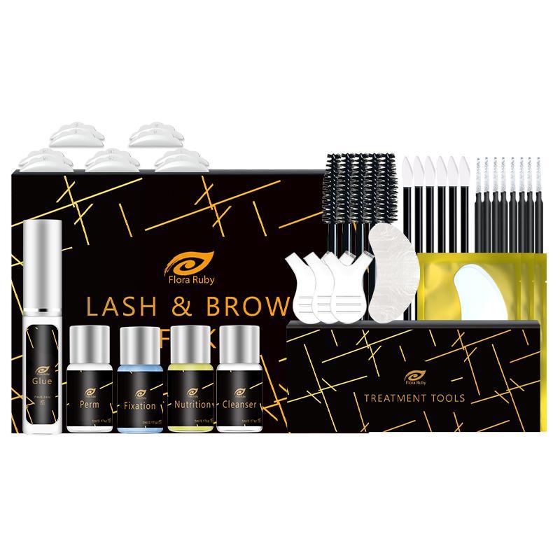 1 Box Eyelash & Eyebrow Perm Kit, Professional Makeup Kit For Women, Lash Lift Kit Private label Professional Brow Lift Lashlift Eyelash Lash Perm, Christmas Gift