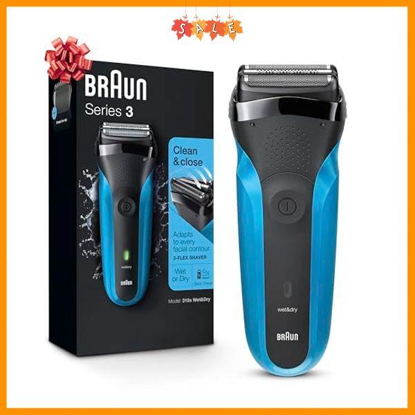 Braun Electric Razor for Men, Series 3 310s Electric Foil Shaver, Rechargeable, Wet & Dry