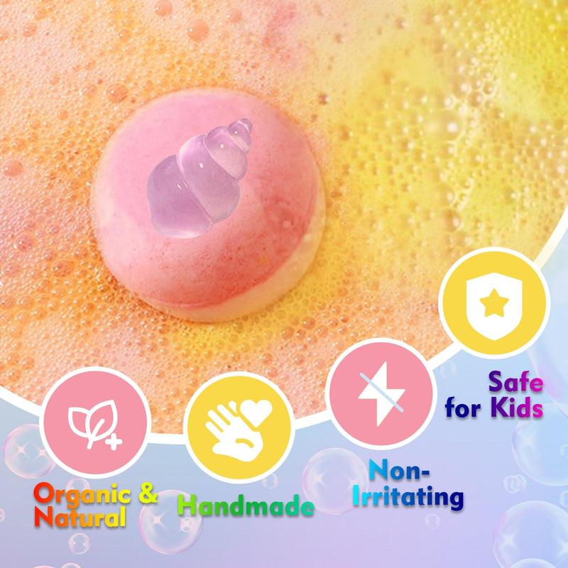 Bath Bomb Set, 15pcs box Colorful Shower Ball with Luminous Surprised Toys Inside, Moisturizing Body Wash Ball, Bath & Body Care Product for Women & Men, Christmas Gift