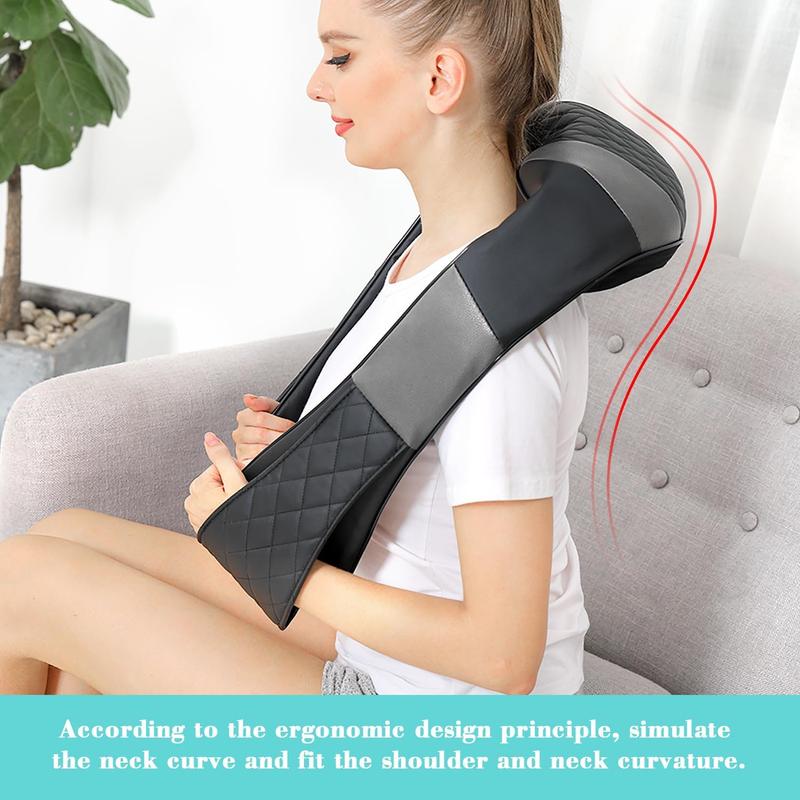 Back Massager Neck Massager with Heat, Neck and Back Massager, Shiatsu Shoulder Massager Gifts for Neck, Back, Muscle Pain Relief,Holiday Gifts,Best Christmas Gift ,Best Gift for Your Parents-Christmas surprise