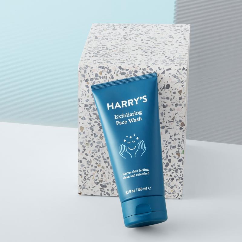 Harry's Exfoliating Face Wash - Gentle Formula with Eucalyptus, Peppermint, and Natural Exfoliants - 150g - Cleansing, Facial Skincare Aloe