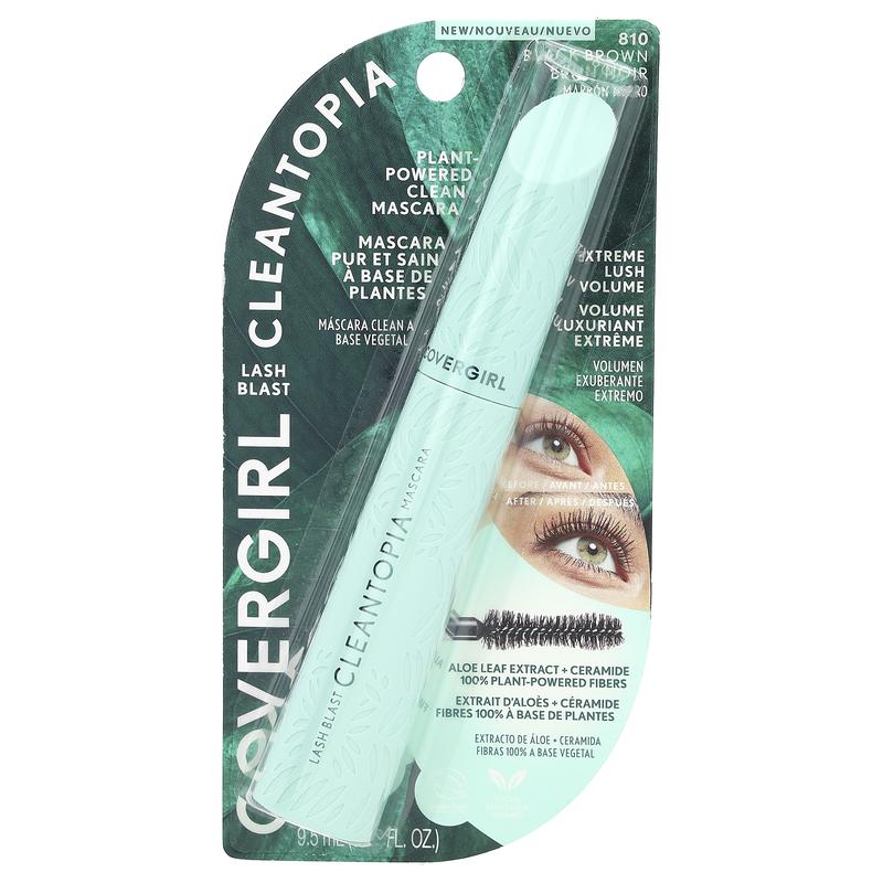 Covergirl Lash Blast, Cleantopia Mascara, 810 Black Brown, 0.32 fl oz (9.5 ml)