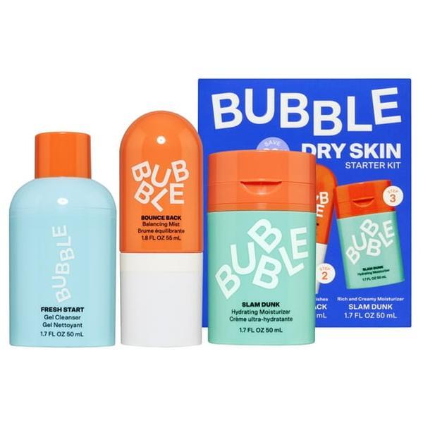 Bubble Skincare Hydrating Trio Set - 3-Step Routine for Normal to Dry Skin, Unisex