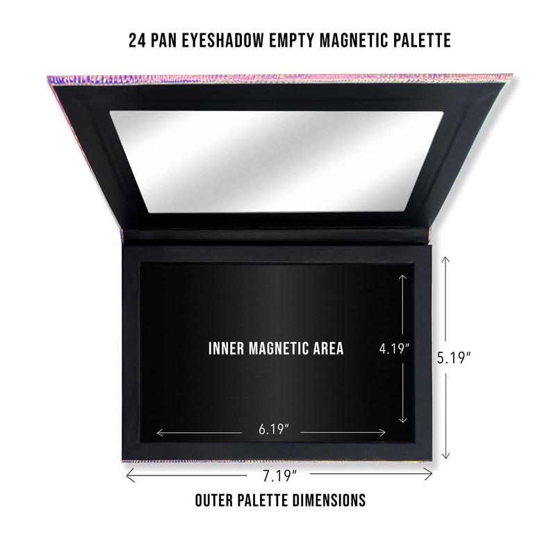 Eyeshadow Empty Magentic Palette - Customizable Palette Builder For Single Eyeshadows, Blush, Highlighter, Face Powder.