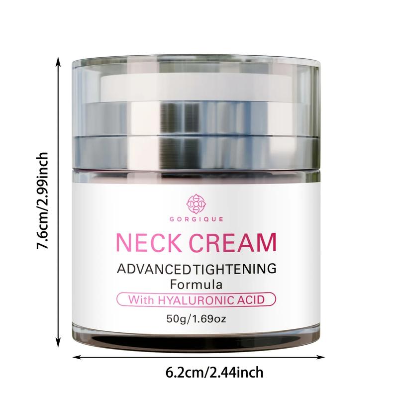 Neck Cream with Hyaluronic Acid Advanced Tightening Cream To Reduce Chin Chest Area Neck Lines for Youthful Skin