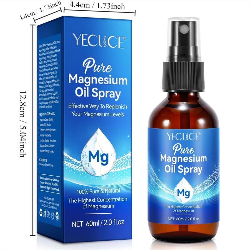 Magnesium Oil Spray, Moisturizing Body Massage Oil, Hydrating Body Care Oil for Women & Men, Skin Care Product for Daily Use