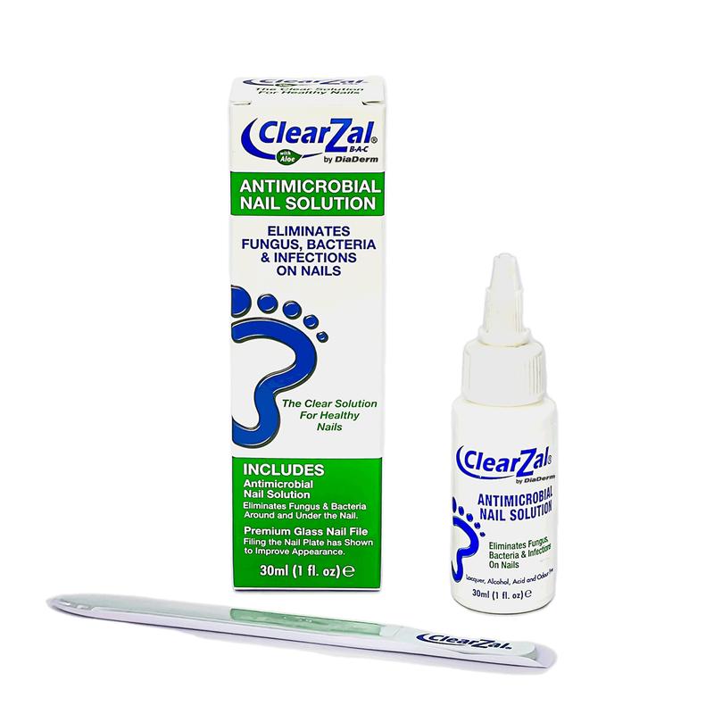 ClearZal Antimicrobial BAC Nail Solution Fungal Nail Treatment 1 Ounce Kills Fungus, Bacteria and Viruses