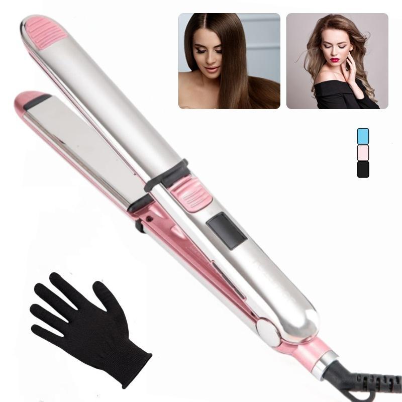 2 in 1 Hair Straightener & Hair Curler, 1 Box Fast Heating Hair Straightener, Professional Hair Styling Tool for Women & Girls