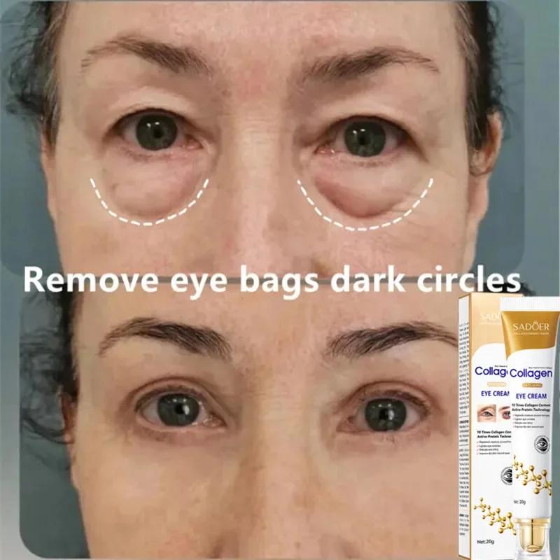 Instant Eye Bag Removal Cream Collagen Removal Wrinkles Firming Skin Fade Fine Lines Brighten Dark Circle Anti Puffiness Korean