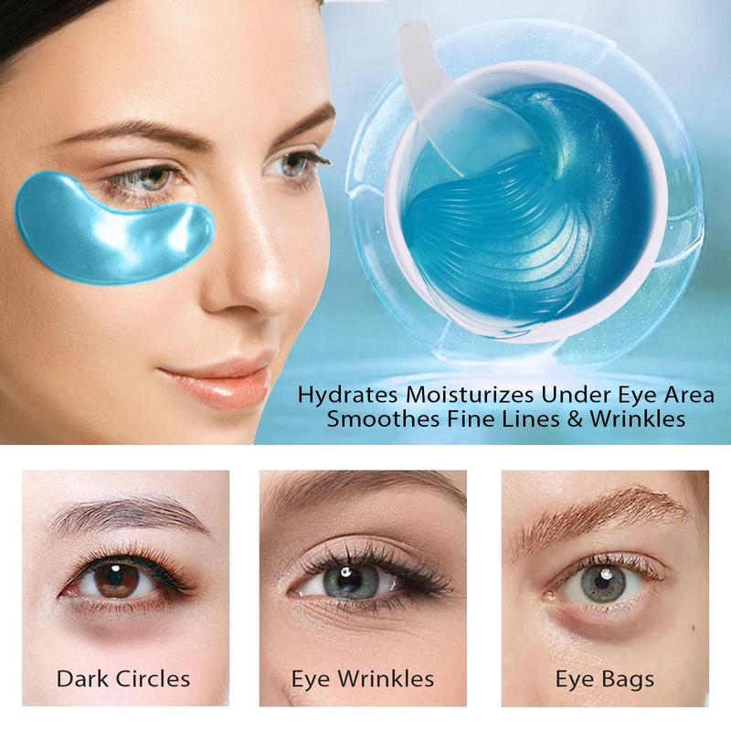 Hydrogel Eye Mask, 60pcs box Collagen Under Eye Patches, Moisturizing Eye Care Mask, Eye Care Product for Women & Men