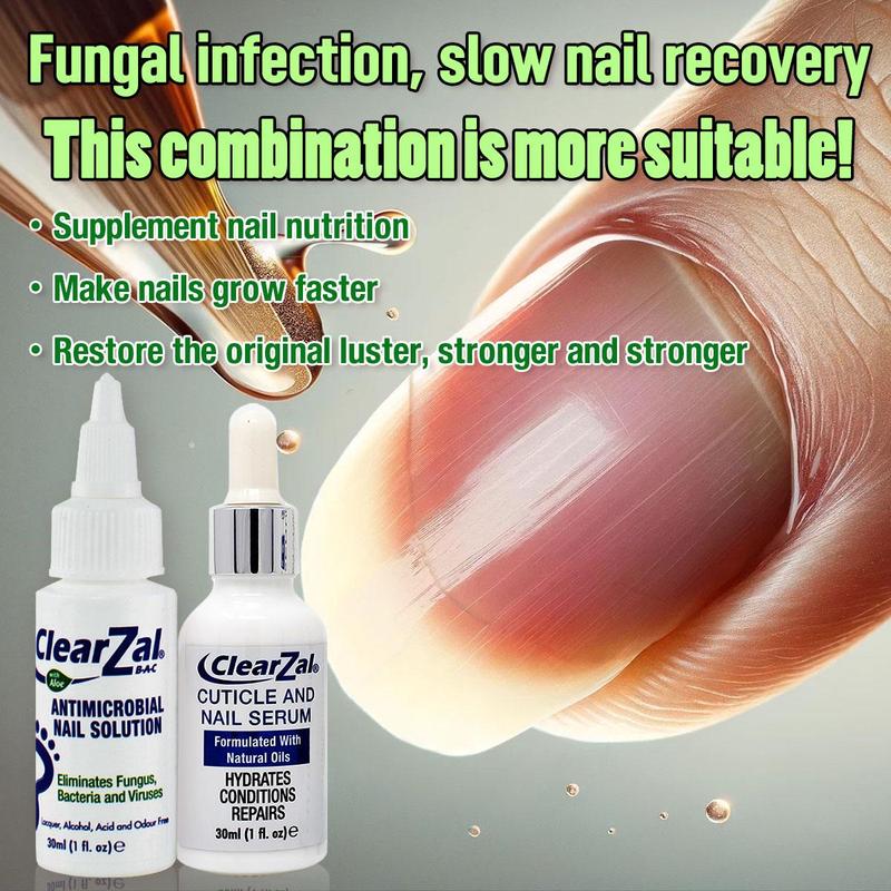 ClearZal Antimicrobial BAC Nail Solution Fungal Nail Treatment 1 Ounce Kills Fungus, Bacteria and Viruses