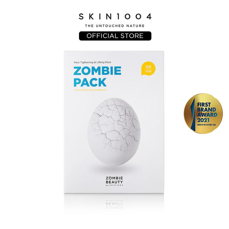 [SKIN1004 Official Shop] Zombie Pack 1 Box, 8ea, Hydrating Gift Skincare, Comfort Face Mask for Smooth Skin Repair, Aloe Applicator, Brush Powder