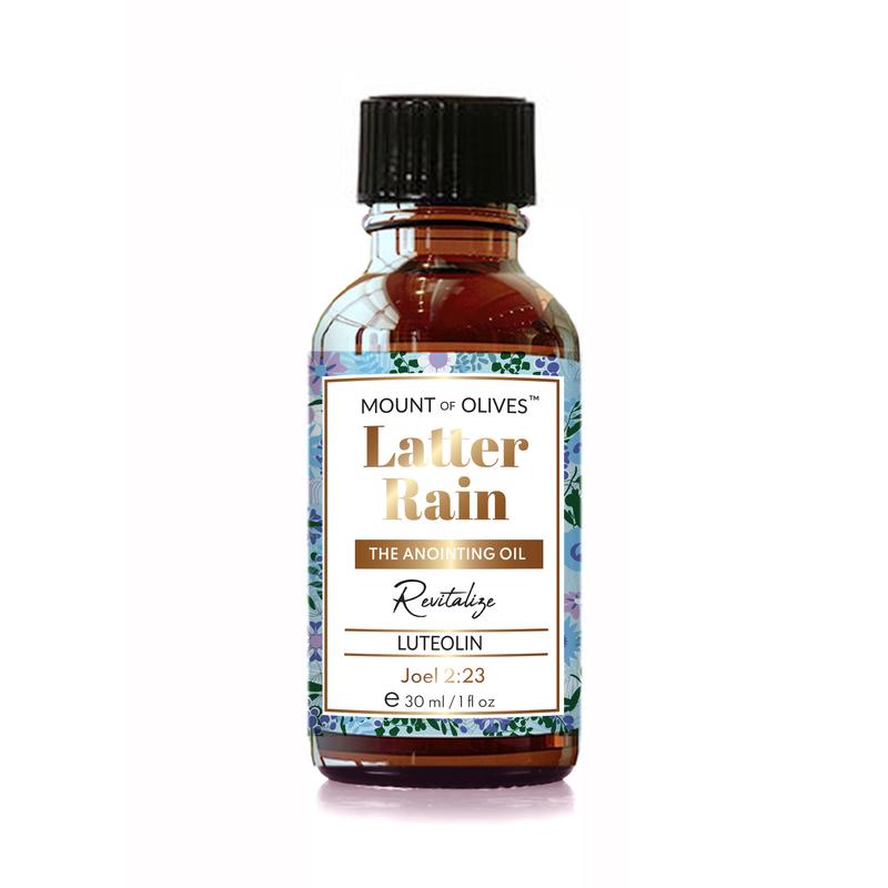 Mount of Olives Latter Rain Anointing Oil With Cosmeceuticals Derived from Biblical Botanicals