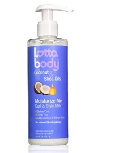 Lottabody, Coconut Oil and Shea Moisturize Me Curl & Style Milk, Defines Curls, Anti Frizz, Adds Moisture & Shine 8 Fl Oz