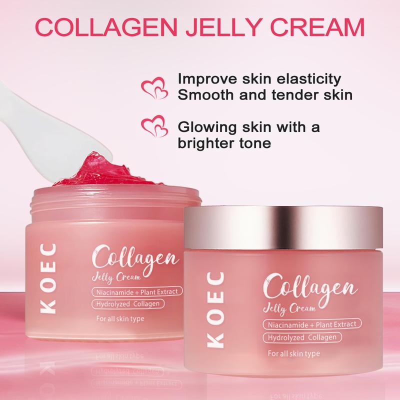 KOEC Collagen velly Cream with Niacinamide - Instant Glow Booster Skin Barrier, Deep Hydration, Reduce Dryness, For All Skin Types