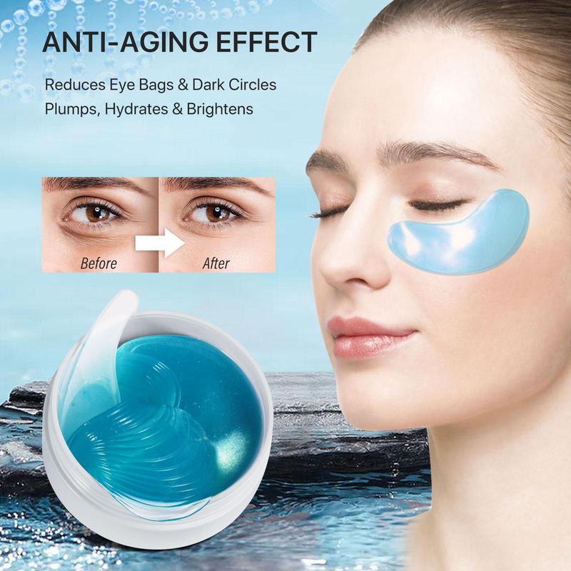 Hydrogel Eye Mask, 60pcs box Collagen Under Eye Patches, Moisturizing Eye Care Mask, Eye Care Product for Women & Men