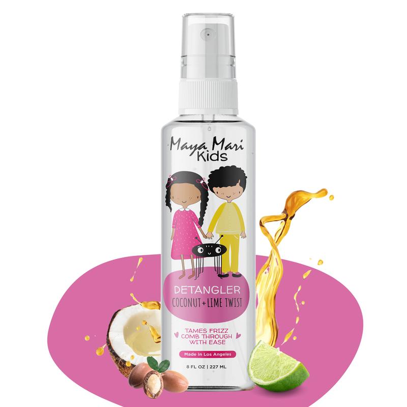 Maya Mari Kids Detangler, with Argan Oil, Coconut Oil, and Lime Oil, 8 oz Haircare Moisture